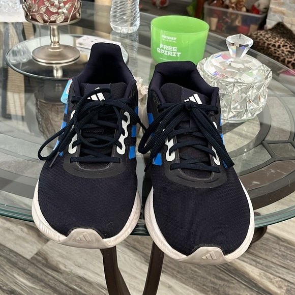 💙☁️ADIDAS CLOUD NINE MENS SZ 11 BLACK & BLUE WORN TWICE GREAT CONDITION! - Picture 3 of 6